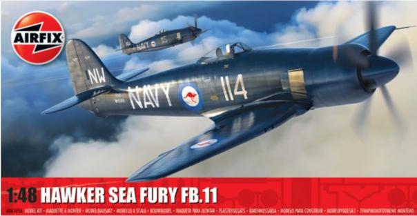 1:48 A06105A Hawker Sea Fury FB.11 Airfix Model Kit: A06105A - Image 1