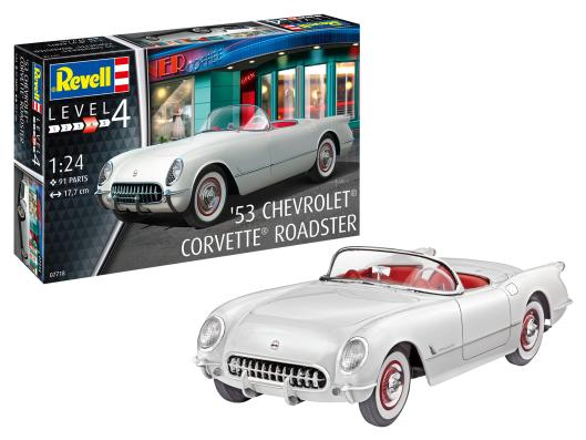 1:24 1953 Chevrolet Corvette Roadster Gift Set Revell Model Kit: 67718 - Image 1