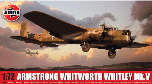 1:72 Armstrong Whitworth Whitley Mk. V Airfix Model Kit: A08016 - Image 1