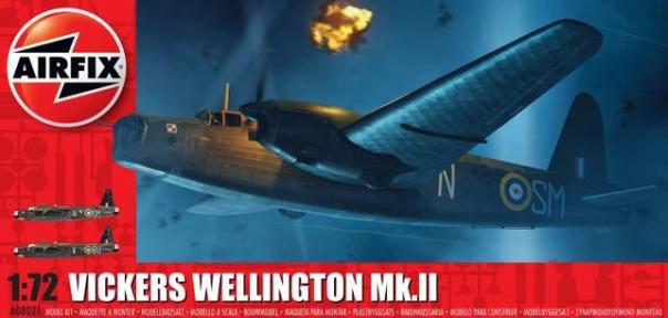 1:72 Vickers Wellington Mk.II Airfix Model Kit: A08021 - Image 1