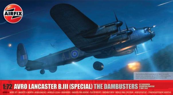 1:72 Avro Lancaster B.III (SPECIAL) 'THE DAMBUSTERS' Airfix Model Kit: A09007A - Image 1