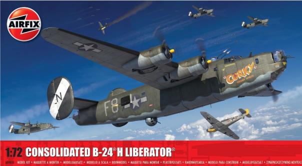 1:72 Consolidated B-24 H Liberator Airfix Model Kit: A09010 - Image 1