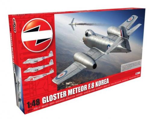 1:48 GLoster Meteor F.8 Korean War Airfix Model Kit: A09184 - Image 1