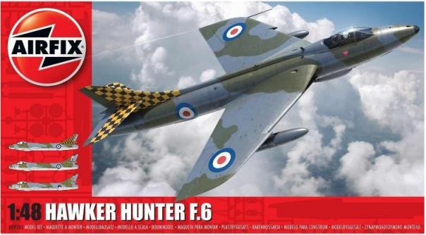 1:48 Hawker Hunter F.6 Airfix Model Kit: A09185 - Image 1