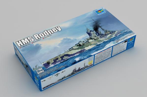 1:700 HMS Rodney Trumpeter Model Kit: 06718 - Image 1