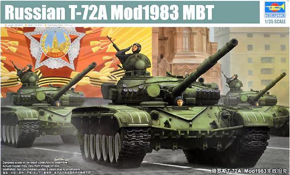 1:35 Russian T-72A Mod 1983 MBT Trumpeter Model Kit: 09547 - Image 1