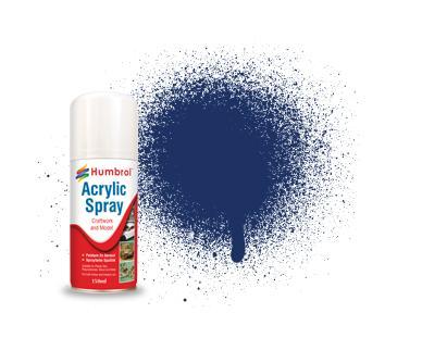 15 Midnight Blue Gloss - 150ml Humbrol Acrylic Spray Paint - Image 1