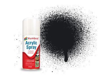 21 Black Gloss - 150ml Humbrol Acrylic Spray Paint - Image 1