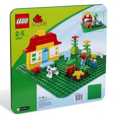Lego Duplo 2304 - Large Green Building Plate - Image 1