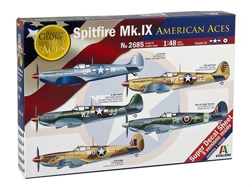 1:48 Spitfire Mk.IX (American Aces) Italeri Model Kit: 2685 - Image 1