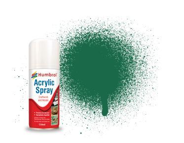 30 Dark Green Matt - 150ml Humbrol Acrylic Spray Paint - Image 1