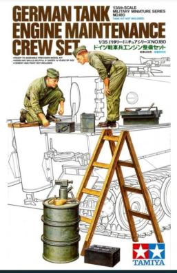 1:35 German Tank Maintenance Crew Set Tamiya Model Kit: 35180 - Image 1