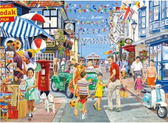 500XL Piece - Heading For The Beach Gibsons Jigsaw Puzzle G3559 - Image 1