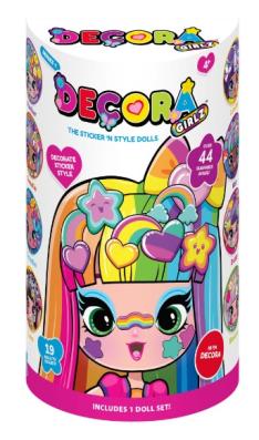 Decora Girlz Sticker ‘n’ Style 5″ Fashion Dolls – Decora - Image 1