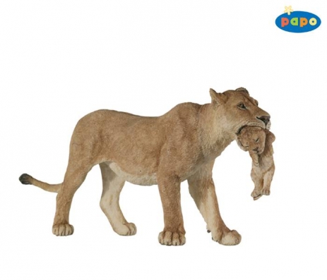 Lioness With Cub Papo Figure - 50043 - Image 1