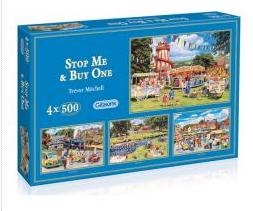 4 X 500 Piece: Stop Me And Buy One - Gibson Jigsaw Puzzle G5012 - Image 1