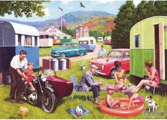 2 x 500 Piece - Caravan Outings Gibsons Jigsaw Puzzle G5057 - Image 2