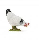 Pecking White Hen Papo Figure - 51160 - Image 1
