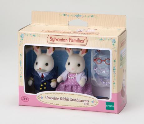Sylvanian Families Chocolate Rabbit Grandparents - 5190 - Image 1