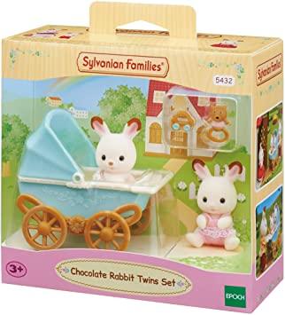 Sylvanian Families Chocolate Rabbit Twins Set - 5432 - Image 1
