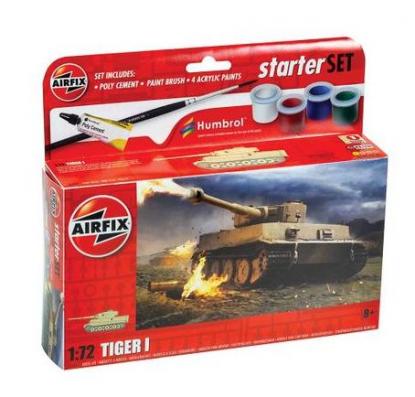 1:72 Tiger I Airfix Starter Gift Set Kit: A55004 - Image 1