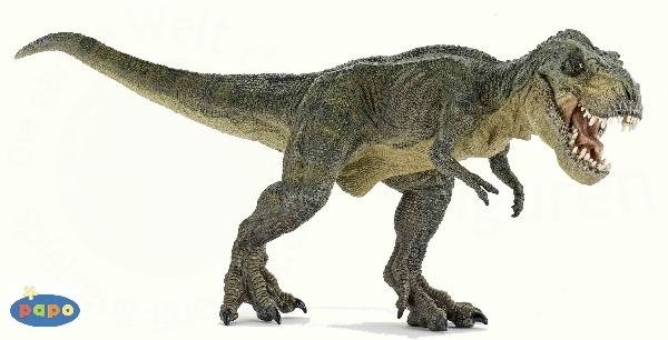 Green Running T-Rex Papo Figure - 55027 - Image 1