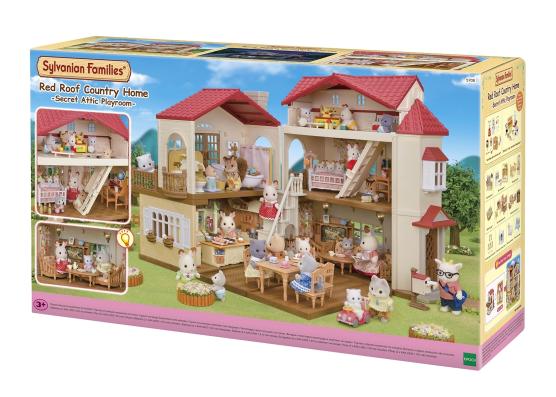 Sylvanian Families Red Roof Country Home ( Secret Attic Playroom) - 5708 - Image 1