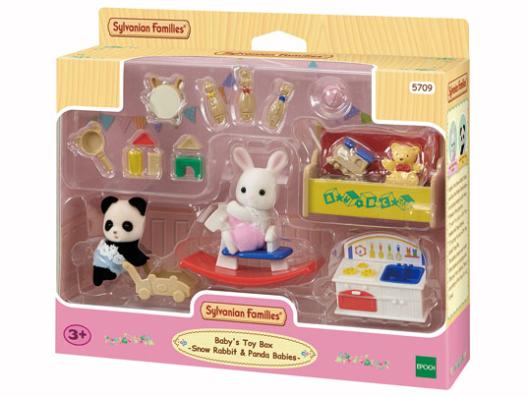 Sylvanian Families - Baby's Toy Box Snow Rabbit & Panda Babies - 5709 - Image 1