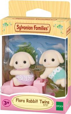 Sylvanian Families Flora Rabbit Twins - 5737 - Image 1