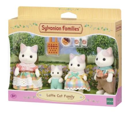 Sylvanian Families Latte Cat Family - 5738 - Image 1