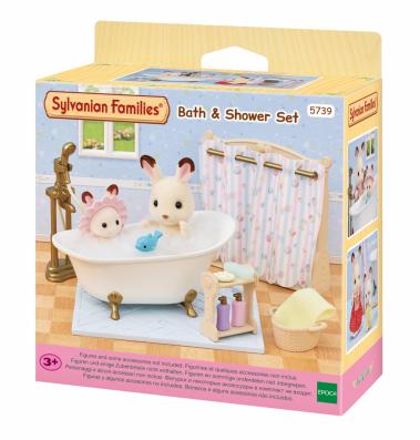 Sylvanian Families Bath & Shower Set - 5739 - Image 1