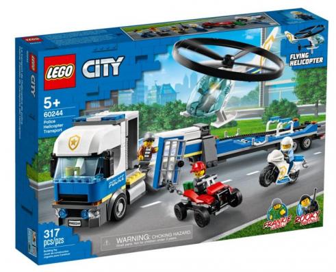 Lego City Police 60244 - Police Helicopter Transport - Image 1