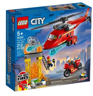 Lego City Fire 60281 - Fire Rescue Helicopter - Image 1