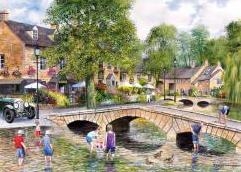 1000 Piece: Bourton On The Water - Gibson Jigsaw Puzzle G6072 - Image 1
