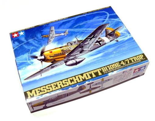 1:48 Messerschmitt BF109E-4/7 Trop Tamiya Model Kit: 61063 - Image 1