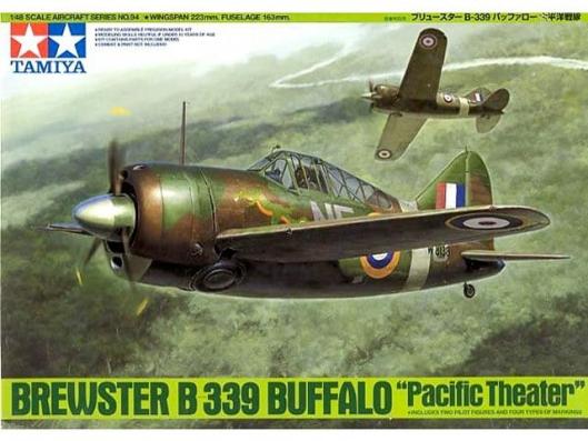 1:48 Brewster B-339 Buffalo "Pacific Theater" Tamiya Model Kit: 61094 - Image 1