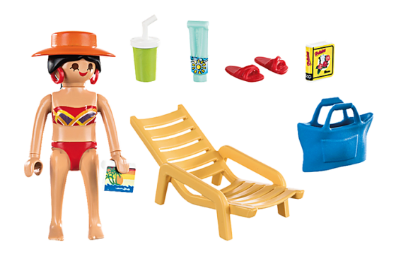 Playmobil Special Plus 70300 - Sunbather with Lounge Chair - Image 2