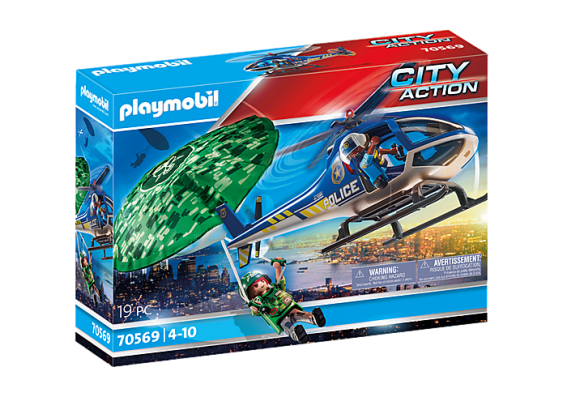 Playmobil 70569 - Police Parachute Search - Image 1