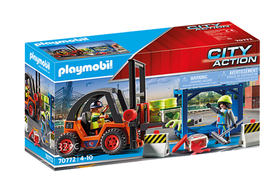 Playmobil 70772 - Forklift With Freight - Image 1