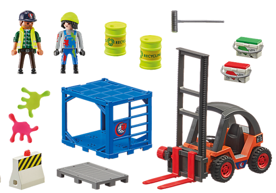 Playmobil 70772 - Forklift With Freight - Image 2