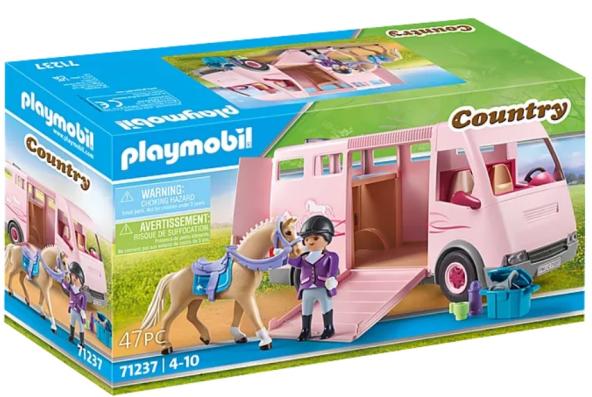 Playmobil 71237 - Horse Transporter With Trainer - Image 1