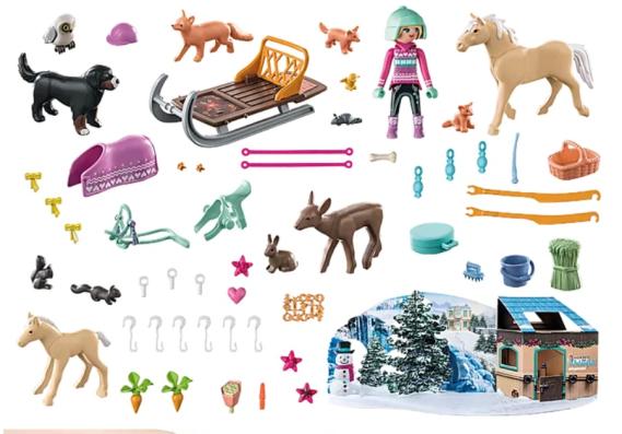 Playmobil 71345 - Christmas Sleigh Ride Advent Calendar - Image 2