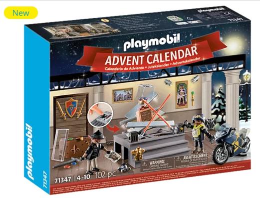 Playmobil 71347 - Police Museum Theft Advent Calendar - Image 1