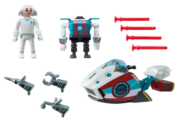 Playmobil 9003 - Skyjet WIth Dr. X & Robot - Image 1