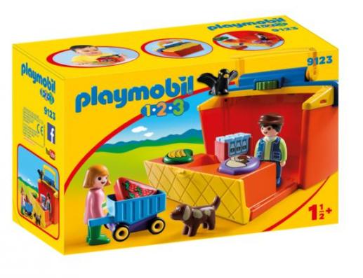 Playmobil 1 2 3... 9123 - Take Along Market Stall - Image 1