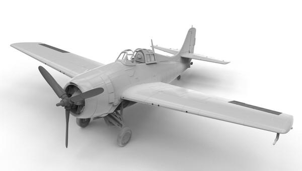 1:72 Grumman F4F-4 Wildcat Gift Set Airfix Model Kit: A55214 - Image 1
