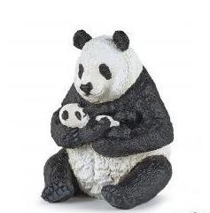 Sitting Panda And baby Papo Figure - 50196 - Image 1