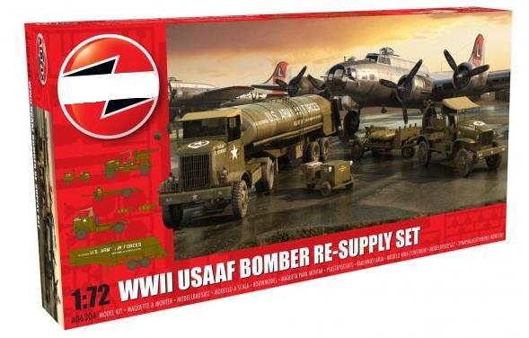 1:72 WWII USAAF Bomber Re-supply Set Airfix Model Kit: A06304 - Image 1