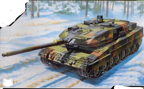 1:35 Leopard 2A6 German Army Main Battle Tank Academy Model Kit: AY13282 - Image 1