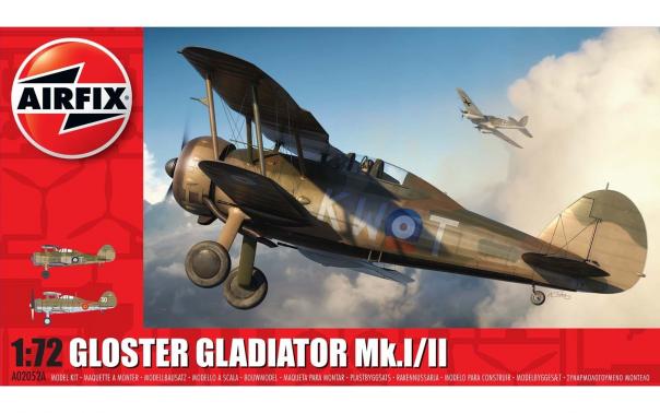 1:72 Gloster Gladiator MK.1 Airfix Model Kit: A02052A - Image 1